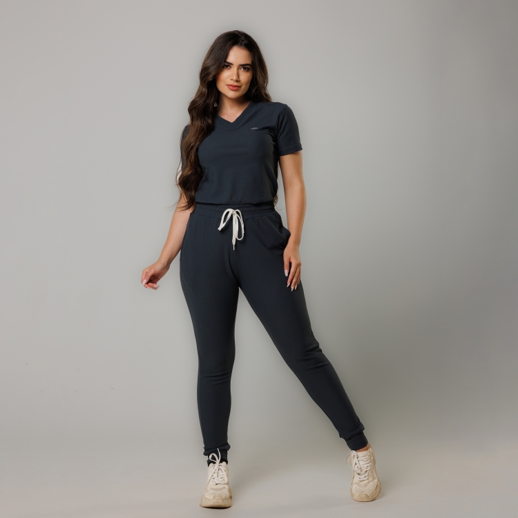 Scrub Sottile Alluring Feminino Cinza Chumbo