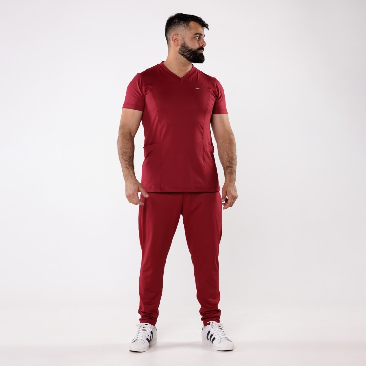 Scrub Sottile Light Tecnológico Masculino Marsala