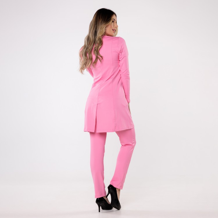 Jaleco Sottile Up Tecnológico Feminino Rosa Belo