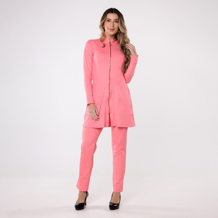 Jaleco Sottile Up Tecnológico Feminino Praia de Coral