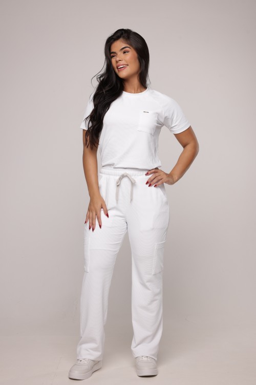 Scrub Sottile Lovely Feminino Branco
