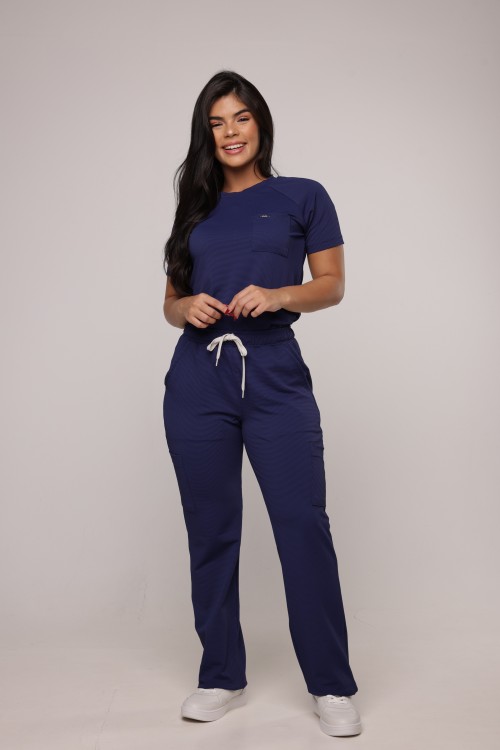 Scrub Sottile Lovely Feminino Azul Marinho