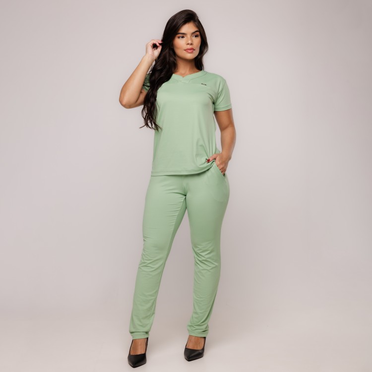 Scrub Sottile Light Tecnológico Feminino Pistache