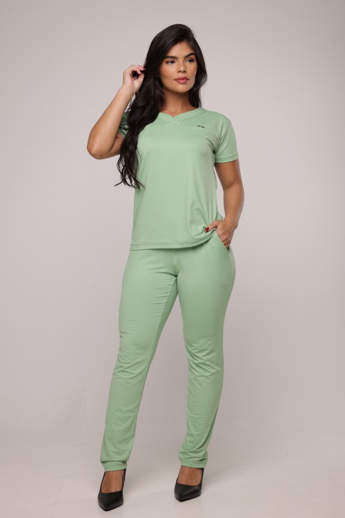 Scrub Sottile Light Tecnológico Feminino Pistache