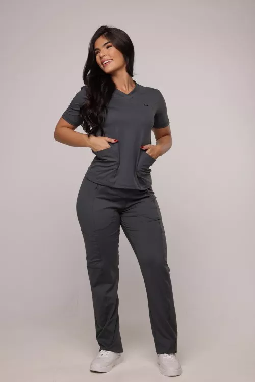 Scrub Sottile Candy Tecnológico Feminino Chumbo