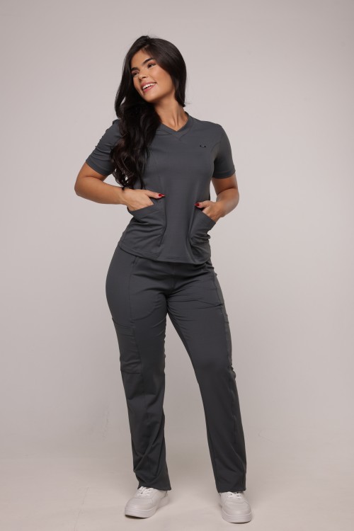 Scrub Sottile Candy Tecnológico Feminino Chumbo