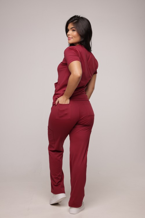 Scrub Sottile Candy Tecnológico Feminino Bordô