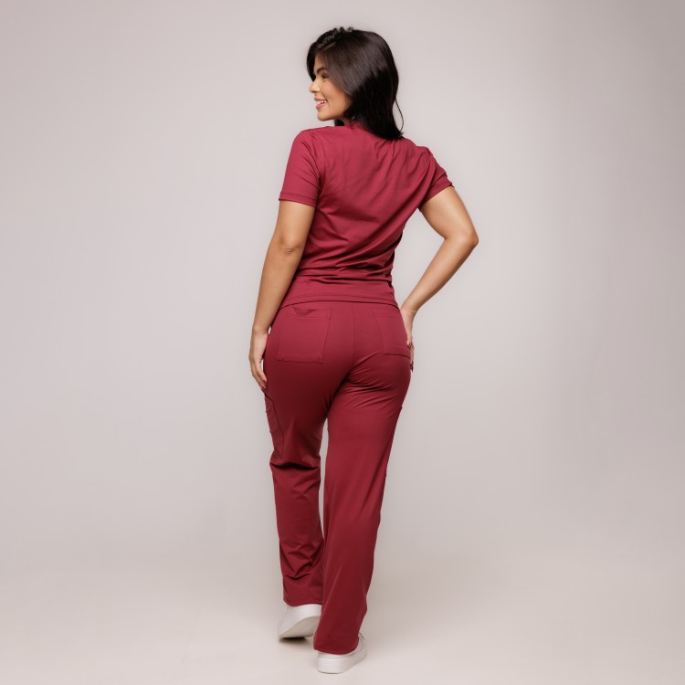 Scrub Sottile Candy Tecnológico Feminino Bordô