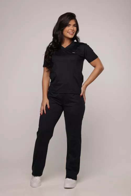 Scrub Sottile Candy Tecnológico Feminino Preto