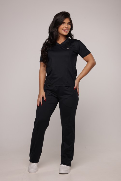 Scrub Sottile Candy Tecnológico Feminino Preto