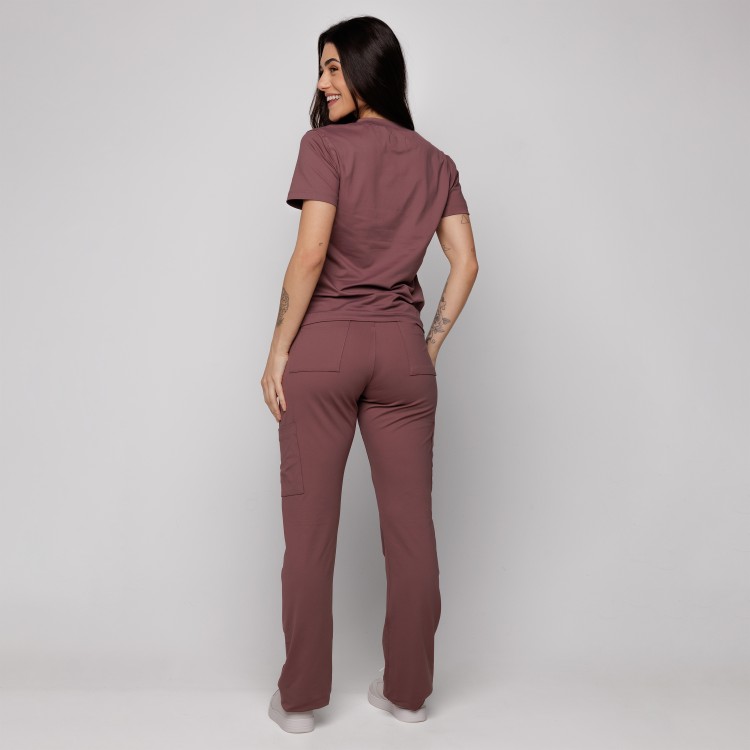 Scrub Sottile Candy Tecnológico Feminino Castanha