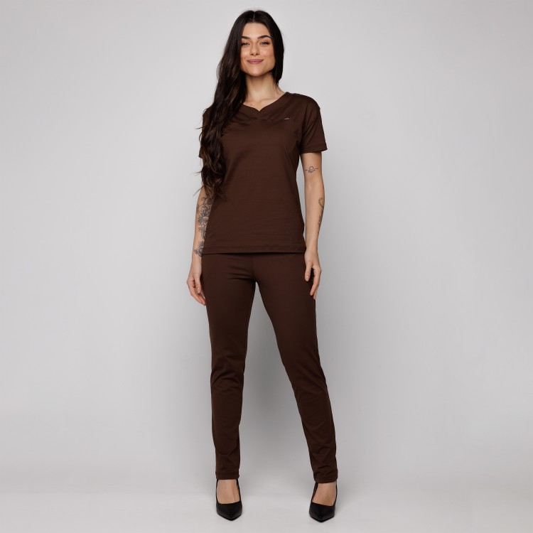 Scrub Sottile Light Tecnológico Feminino Café