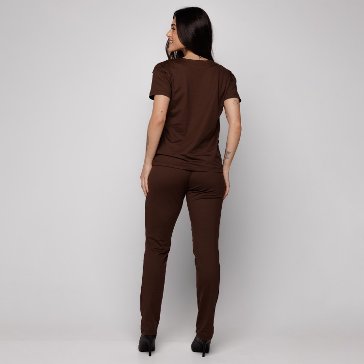 Scrub Sottile Light Tecnológico Feminino Café