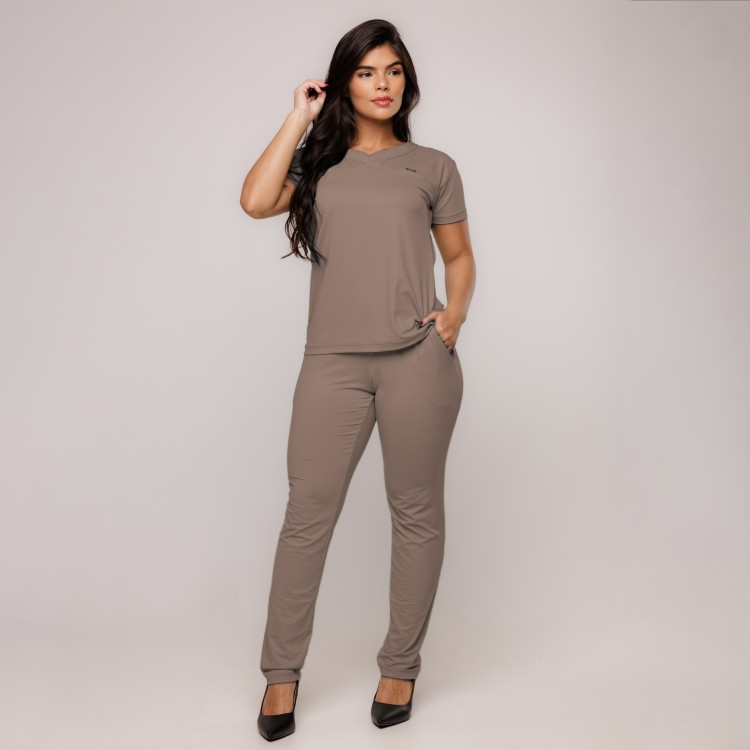 Scrub Sottile Light Tecnológico Feminino Avelã