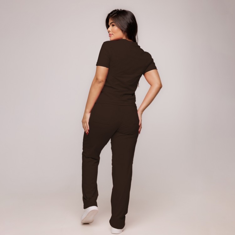 Scrub Sottile Candy Tecnológico Feminino Café