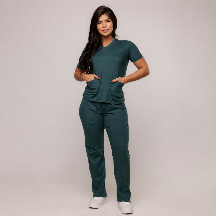 Scrub Sottile Candy Tecnológico Feminino Verde Real