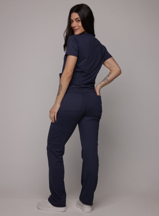 Scrub Sottile Candy Tecnológico Feminino Azul Marinho