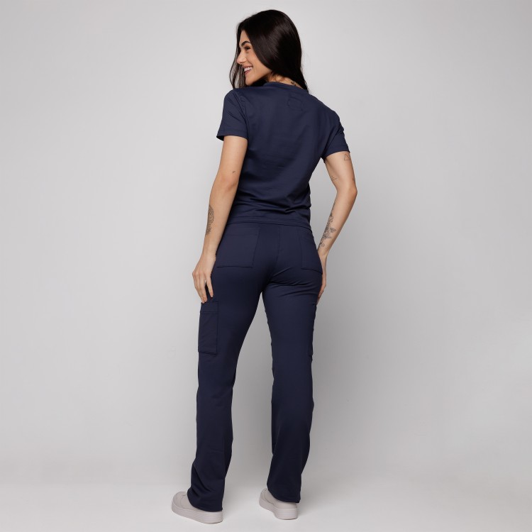 Scrub Sottile Candy Tecnológico Feminino Azul Marinho