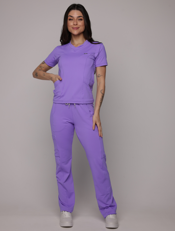 Scrub Sottile Candy Tecnológico Feminino Lilás