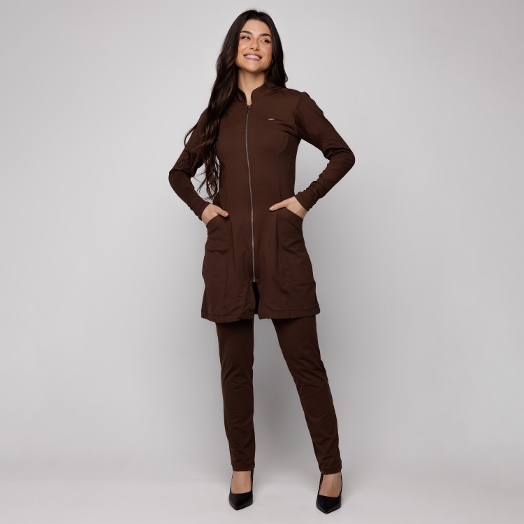 Jaleco Sottile Up Tecnológico Feminino Café