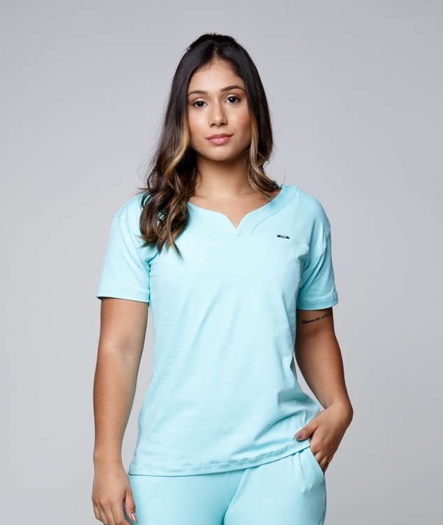 Blusa Feminina Sottile Light Tiffany