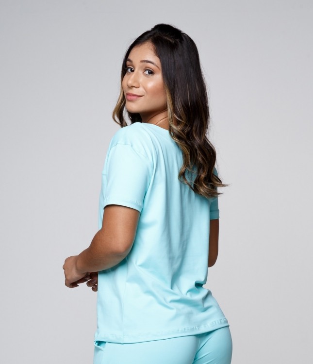 Blusa Feminina Sottile Light Tiffany