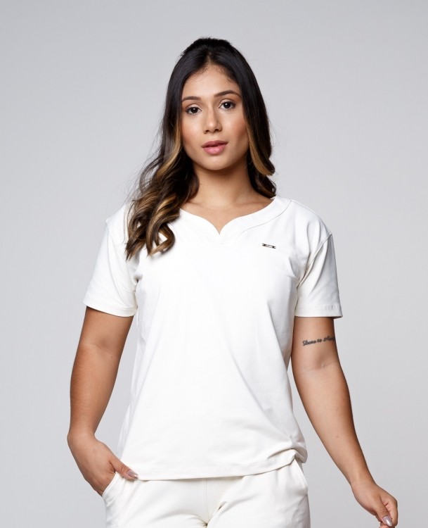 Blusa Feminina Sottile Light Off White