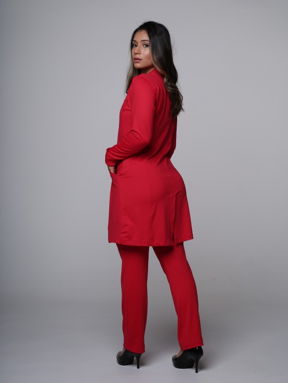 Jaleco Sottile Up Tecnológico Vermelho Guaraná