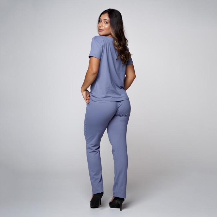 Scrub Sottile Light Tecnológico Azul Chuva