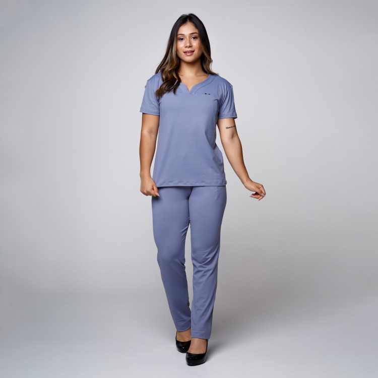 Scrub Sottile Light Tecnológico Azul Chuva
